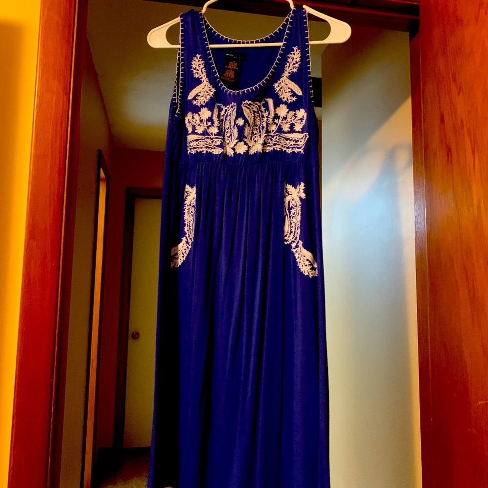 Grace Elements size medium blue dress. Worn once.